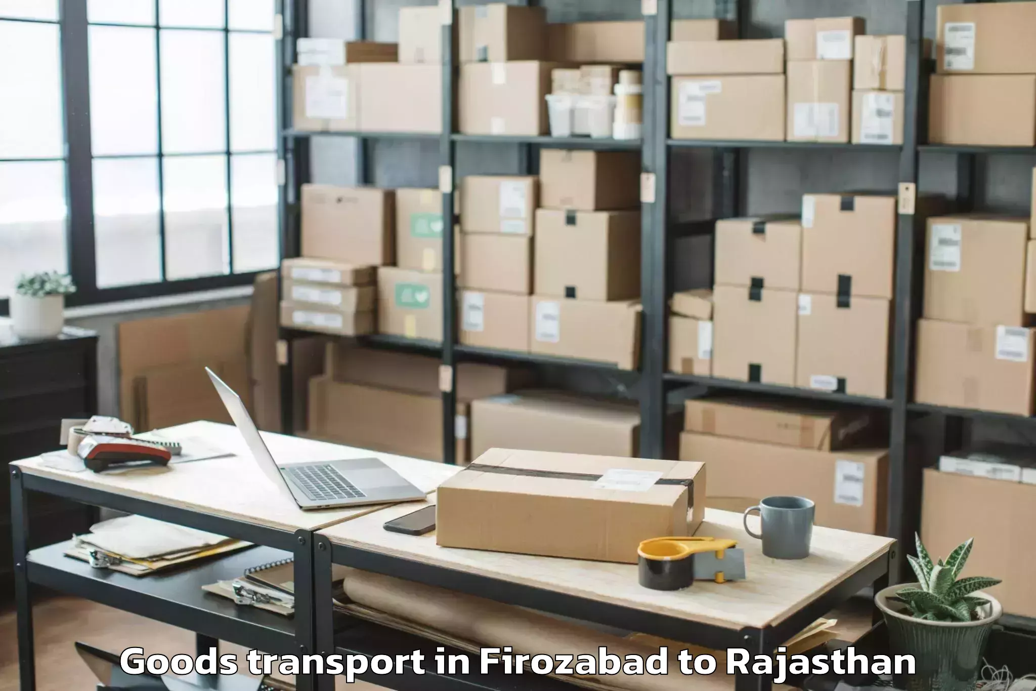 Expert Firozabad to Civil Airport Raj Goods Transport